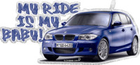 Синяя BMW