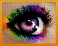 Разноцветный макияж для глаз