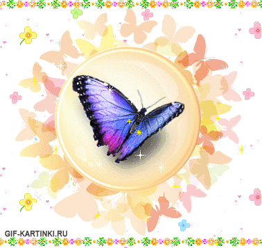 Красивая нежная картинка с бабочкой.