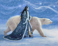 Снежная королева и белый медведь